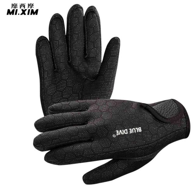 Luvas de Natação e Mergulho em Neoprene Macias de 1,5mm com Antideslizante para Homens