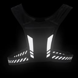 Colete de corrida com cintura ajustável para homens e mulheres, suporte do telefone no peito, reflexivo Running Waist Pack, treinamento, Workout Gear, Cycl - Image 3