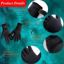 Luvas de mergulho antiderrapante Neoprene, Luvas Wetsuit, Pesca Spearfishing Paddling, Equipamento de Surf Térmico, 3mm, 5mm - Image 5