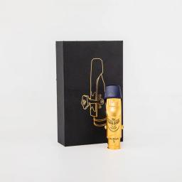 Bocal de metal saxofone com chapeamento de ouro, Sax Boca Pieces, Tenor Profissional, Soprano, Alto Acessórios, Alta Qualidade, Tamanho 5, 6, 7, 8, 9 - Image 1