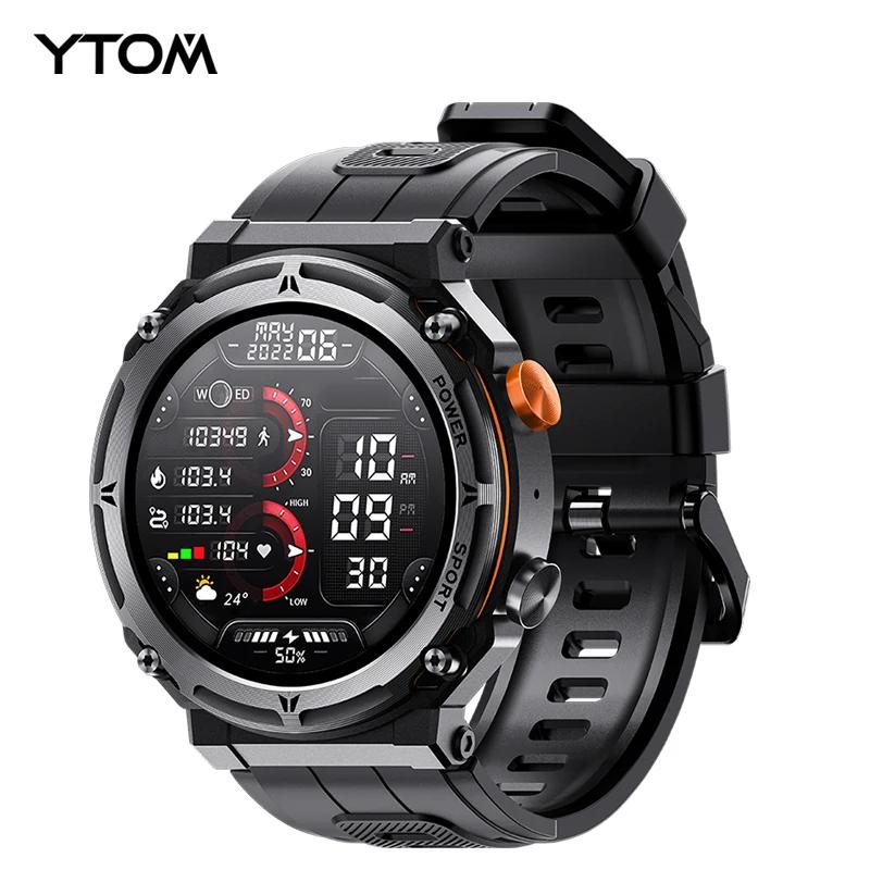 YTOM-C21 PRO Smartwatch Impermeável, 1.39 ", Tela 360x360, Chamada Bluetooth, Monitor de Freqüência Cardíaca, Natação - Image 1