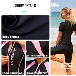 Maiô de peça única para mulheres, traje, roupa de caiaque, surf com snorkel, treino, camada base apertada, roupa de mergulho - Image 6
