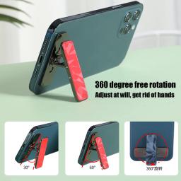 Suporte do telefone de metal dobrável mini invisível do telefone móvel kickstand titular 360 rotatable mesa telefone celular suporte de montagem para iphone mi - Image 3