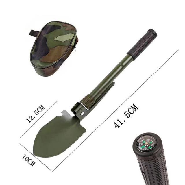 Pá de Engenheiro Dobrável Portátil Caminhão Montado Ferramenta de Sobrevivência Outdoor