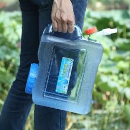 Tanque De Água De Grande Capacidade Com Torneira Balde De Acampamento Transportadora De Armazenamento De Água Recipiente De Água De Grau Alimentício, Caminhadas De Piquenique, 20-7.5L - Image 3