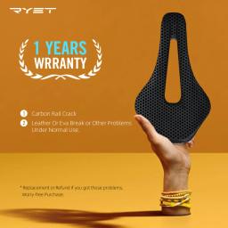 Ryet 3d impresso sela de bicicleta ultraleve fibra carbono oco confortável respirável mtb cascalho bicicleta estrada peças assento ciclismo - Image 5