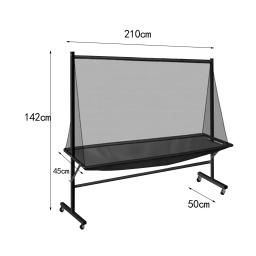Portátil Grande Rede De Coleta Para Prática De Prática De Robô, Rolando Rede De Coleta De Tênis De Mesa, Fácil De Montar Suprimentos Com Rodas - Image 6