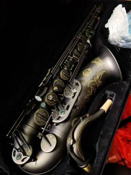 Japonês Suzuki Saxofone Tenor, Bb Tune, Antique Cobre Shell Decoração, Instrumento Musical Profissional, Acessórios Caso, Preto - Image 5