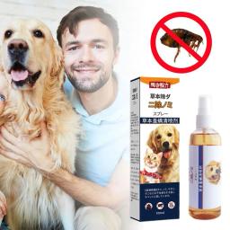 Spray herbáceo de limpeza de ácaros para animais, sem lavagem, tratamento de insetos externos, suprimentos de saúde anti-piolhos, seguro - Image 3
