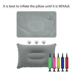 Inflável Air Pillow para Camping, Neck Stretcher, Encosto travesseiro para viagens ao ar livre, Head Rest Support, PVC Nylon, cama de dormir - Image 3
