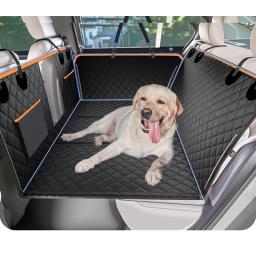 Pet Back Seat Extender, protetor do banco traseiro do carro, Hammock Dog Car Seat Cover, fundo duro para viagens, novo design - Image 4