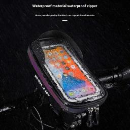 ESLNF-Waterproof Hard Shell Phone Bag, Cycling Bag, Handlebar Bag, Grande Capacidade, Touchscreen Compatível, Acessórios de bicicleta - Image 6