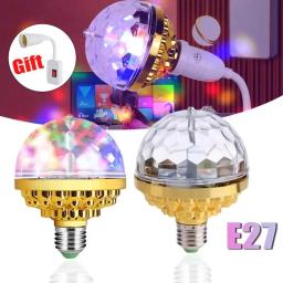 Rotação LED Stage Disco Luz, DJ Bulb, Strobe, Controle Remoto de Som, Magic Dance Car, RGB Presente de Natal, Party Club, Laser Show Lamp - Image 1