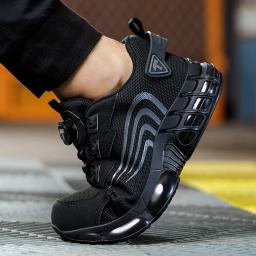 Sapatos de segurança de trabalho homens botas mulheres biqueira de aço esporte snekers à prova de punctura à prova de acidente luz resistente ao desgaste qualidade industrial - Image 6
