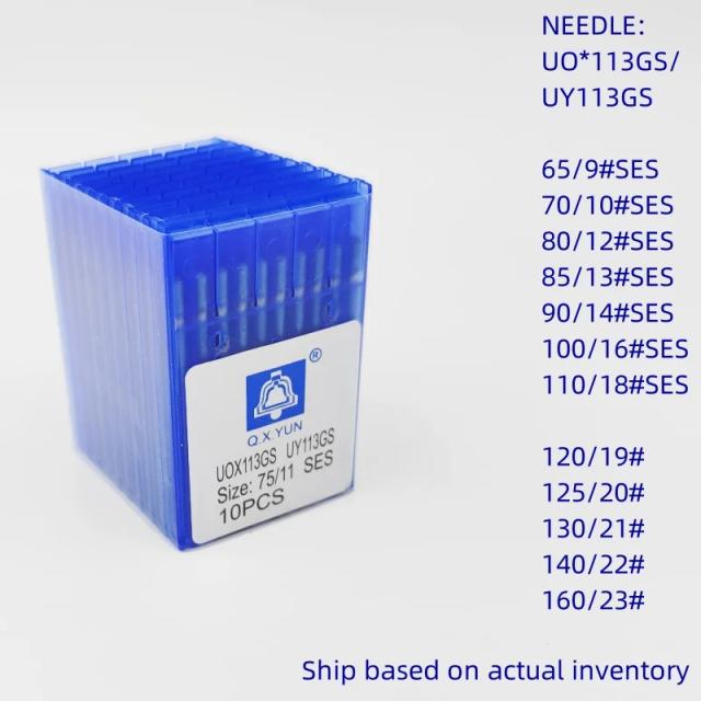Agulhas de Costura Industrial Q.X.YUN - Conjunto de 100 Peças para Máquinas 14#, 12#, 11# - Acessório Essencial para Profissionais da Costura