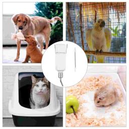 Alimentador Automático para Animais Pequenos, Distribuidor de água, Chaleira Pendurada Garrafa, Cat Food Glass - Image 3