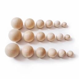 Rodada Contas De Madeira para DIY, Bola Cor Natural, Sem Buraco, Escultura Beads, Manual DIY Jóias, 6mm, 8mm, 10mm, 12mm, 15mm, 20mm, 25 milímetros, 30 milímetros, 35 milímetros-90 milímetros - Image 6