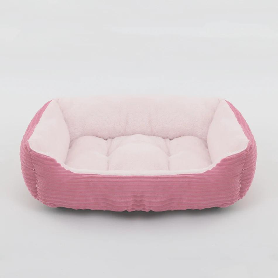 Cama de pelúcia quadrada para Pet, Canil para cães de médio e pequeno porte, Almofada do sofá, Acessórios para animais de estimação - Image 1