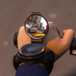 360 Graus Ajustável Bicicleta Espelho Retrovisor Pulseira Espelho Retrovisor Braço Desgaste Dobrável Guiador De Segurança Da Bicicleta Espelho - Image 4
