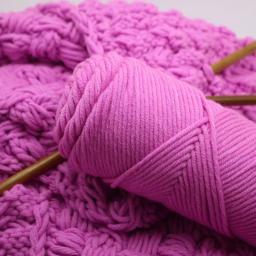 Fios de Algodão Leite Série Pure Colour Fio de Lã para Tricô Cachecóis DIY Presente Lenços de Lã Artesanal, 8 Dama, 100g, Série Amante - Image 6