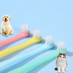 Pequena escova de cabeça para cão e gato, ferramentas de limpeza dos dentes, produtos para animais, limpeza da boca - Image 4