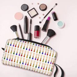 Fagote Reeds Rainbow Makeup Bag Organizador de cosméticos Kit Dopp de armazenamento Saco de higiene pessoal para mulheres Estojo de lápis de viagem beleza - Image 4