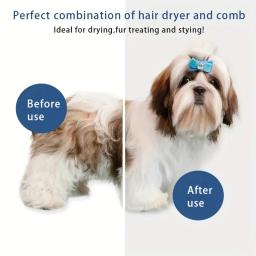 Pet água soprando Artefato, vento modelagem, cão cabelo secador, pelúcia pente, cabelo secador, soprando, 3 em 1, beleza - Image 6
