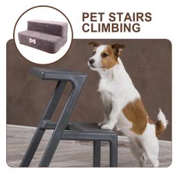 Rampa pequena do cão portátil, 2 Layered Puppy Stair, Pet Interessante - Image 2