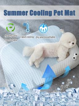 Esteira de resfriamento e almofada para dormir, Respirável e absorvente, Adequado para cães e gatos de pequeno e médio porte, Dormir e descansar, Verão - Image 1