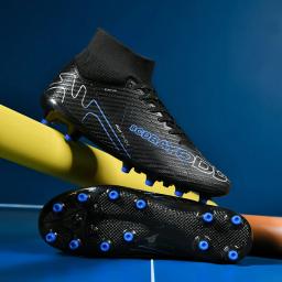Chuteiras de treinamento profissional para homens, sapatos de futebol, botas de futebol ao ar livre, turf futsal, grama de fósforo antiderrapante, respirável, unissex - Image 4