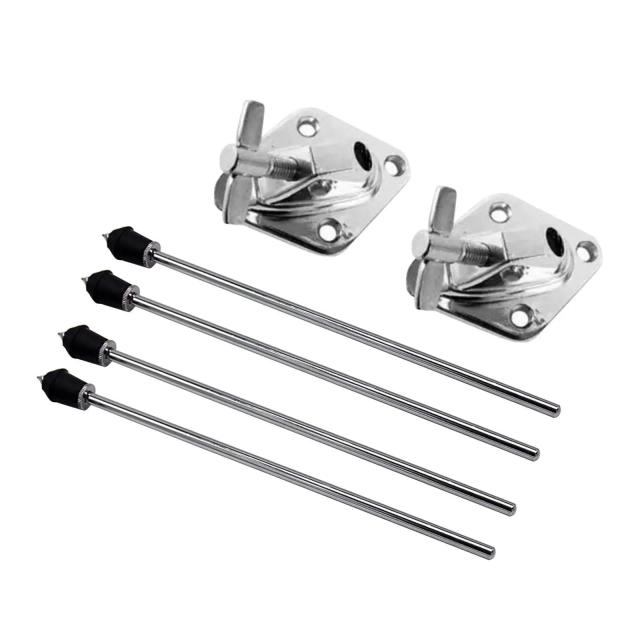 Suporte de Pés de Tambor Estável – Kit Completo de Peças de Reposição para Bateria