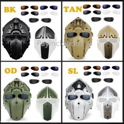 Máscara tática capacete rápido airsoft tiro jogar motocicleta caça multi-função cs equipamento de proteção ao ar livre máscaras de paintball - Image 6