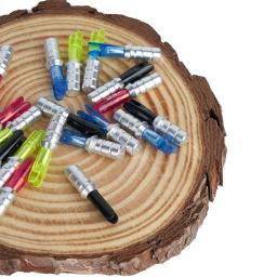 24 peças nocks de pino de flecha tamanho L com pino de alumínio para eixo de flecha de carbono de 6,2 mm acessórios de tiro com arco DIY - Image 5