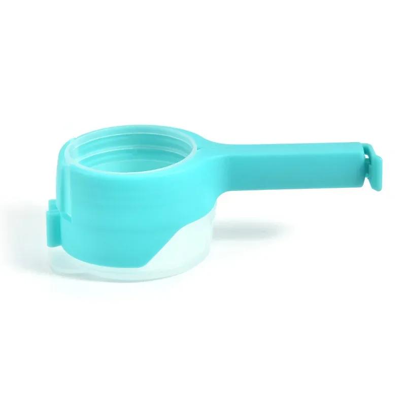 Clipe de vedação de lanche fresco mantendo selador braçadeira de plástico poupança de alimentos viagem cozinha gadgets selo despeje saco de armazenamento de alimentos clipe de tampa - Image 1