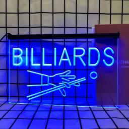 Sinal de néon LED retro para decoração, bilhar, sala de bilhar, mesa, bar, bar, fazenda, placas vintage e pôsteres - Image 1