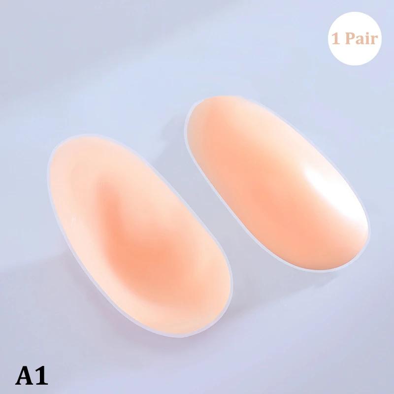 Almofada de ombro invisível para homens e mulheres, destacável, respirável, silicone, antiderrapante, almofada pegajosa adesiva, 1 par - Image 1