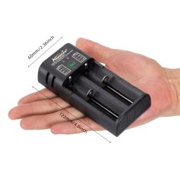 Alonefire M2 18650 Carregador de Bateria Recarregável 1.2V 3.7V 3.2V AA/AAA 18650 26650 21700 NiMH Li-ion Carregador Inteligente - Image 5