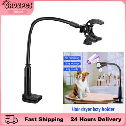 Secador de cabelo para cães e gatos de estimação, secador de cabelo, 360 graus ajustável, suporte de grampos dobráveis - Image 1