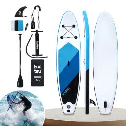 Inflável Sup Board Com Corda De Pé Prancha De Pé, Equilíbrio De Pá, Surf De Alumínio, Kit De Mochila - Image 3