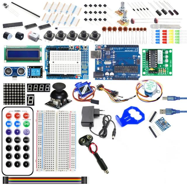 Projeto Elego Kit Completo Arduino UNO R3 Mega2560 Nano com Componentes Essenciais