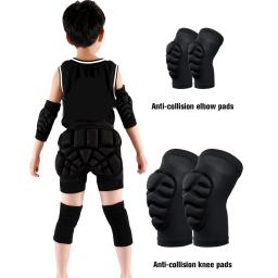 Joelheiras e cotoveleiras para crianças, equipamento protetor macio, joelheira esportiva, skate, futebol, voleibol, ciclismo, criança pequena, 1 par - Image 2