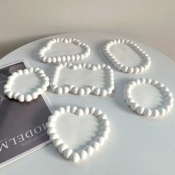 Bandeja De Armazenamento De Bolha De Silicone, Cimento De Gesso De Resina DIY, Molde De Fundição, Flor Redonda, Nuvem, Coaster Da Forma Do Coração, Decoração De Casa, Presente - Image 2