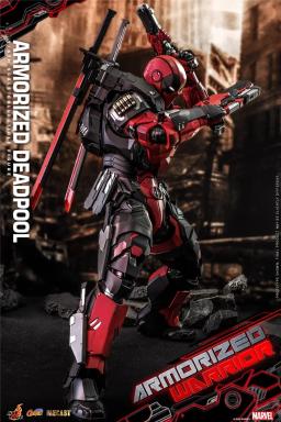 HOTTOYS-Boneca Colecionável Armorizada Deadpool Alloy, HT CMS09D42, Die-Cast, Escala 1:6, 32.5cm Edição Colecionável, Original - Image 6