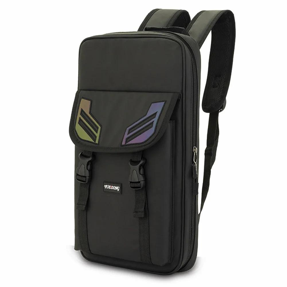 Baquetas Mochila Carry Case, estojo de armazenamento, acessórios de baqueta, bolsos, dois compartimentos, alças duplas - Image 1