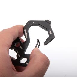 Multifuncional portátil ferramenta de aço inoxidável mosquetão sobrevivência ao ar livre camping acessórios pendurar na mochila tudo em um - Image 5