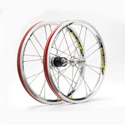 CHOOEE-Rodas de Bicicleta Dobráveis, Acessórios de Bicicleta, Peça de Ciclismo, Freio V, Rodas Dianteiras e Traseiras, 8 velocidades, 9 velocidades, 10 velocidades, 11 velocidades, 16H, 20H, 16 polegadas - Image 6