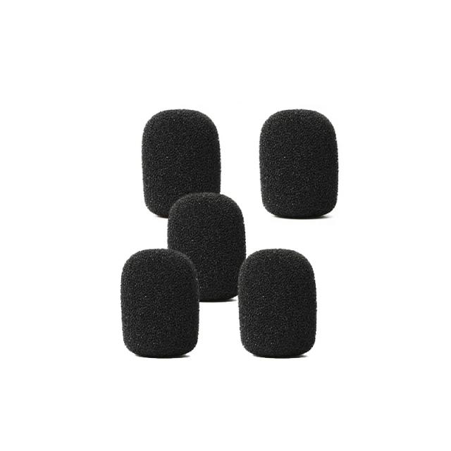 Capas de Espuma para Microfones Mini, Protetores para Headset e Lavalier, Pacote com 5 Peças