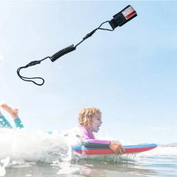 Cintos retráteis para prancha de surf e Raft Kayak Rope, Beach Surfing Leash, Spring Leg Foot, Stand Up Paddle Board, Wrist Ankle Leash, TPU - Image 4