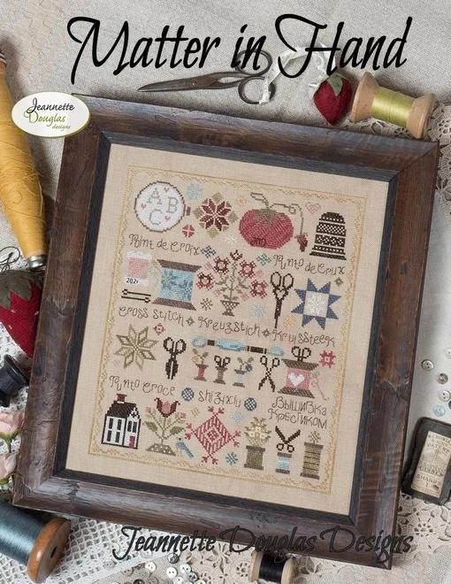 Kit de Bordado DIY: 35-40 Ferramentas e Conjuntos de Ponto Cruz para Artesanato em Lona