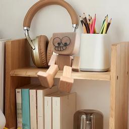 12 expressões de decoração de rosto magnético, decoração criativa de carro feita à mão de madeira, figura engraçada de bobblehead, figura de madeira sinuosa - Image 3